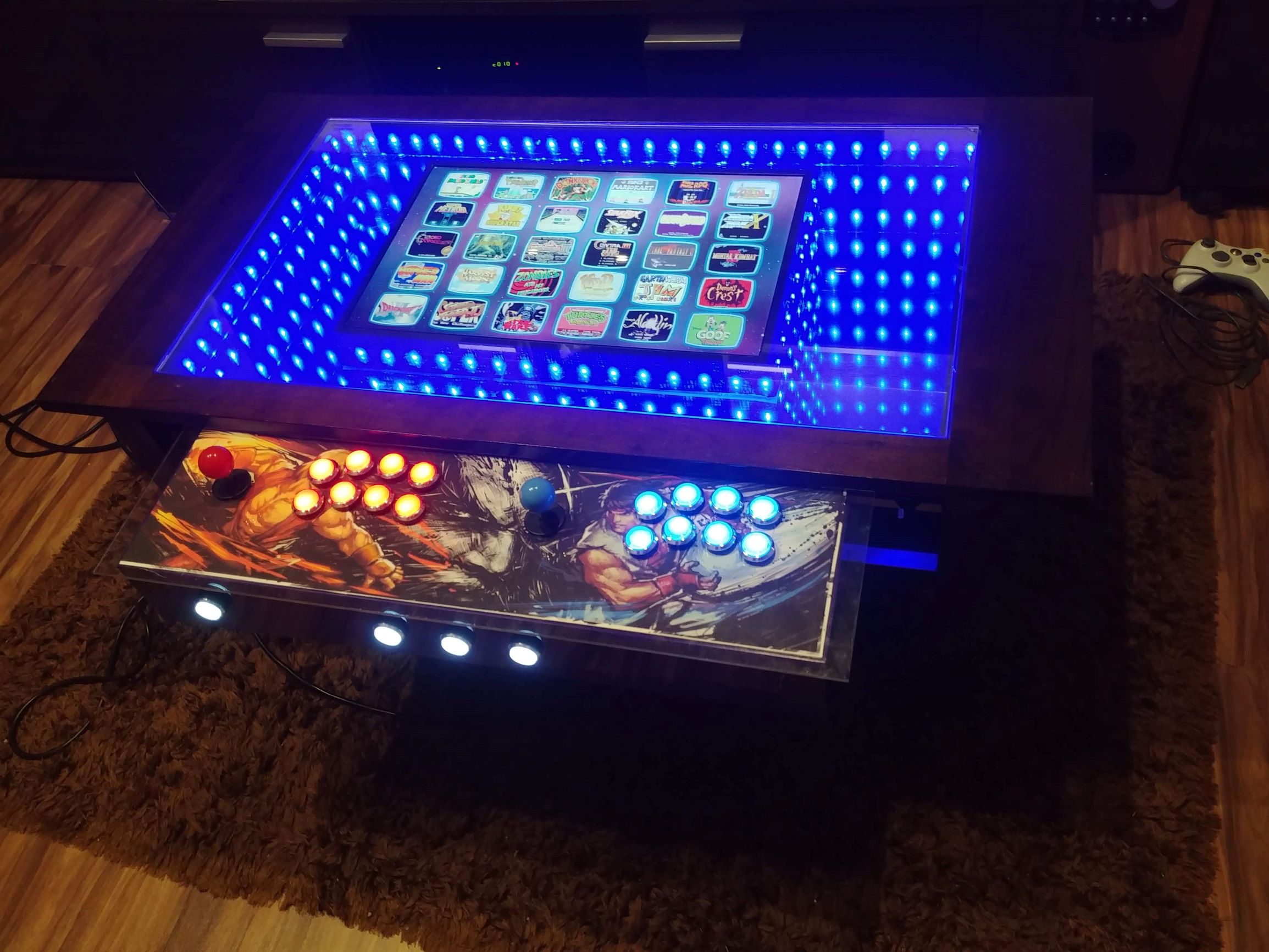 My first RetroPie infinity mirror coffee table. - RetroPie Forum