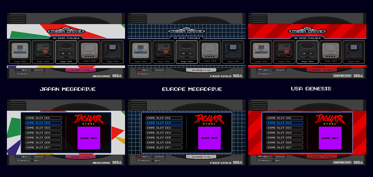 Mega Drive/Genesis Mini Theme - Like Snes Mini Classic Theme - RetroPie ...