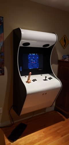 My Custom Arcade Cabinet Who S Got Dibs On Player One Retropie