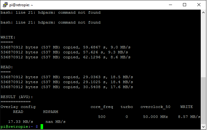 0_1475593570380_Pi3-SDBenchmark-BeforeOverclock-SecondCard.png